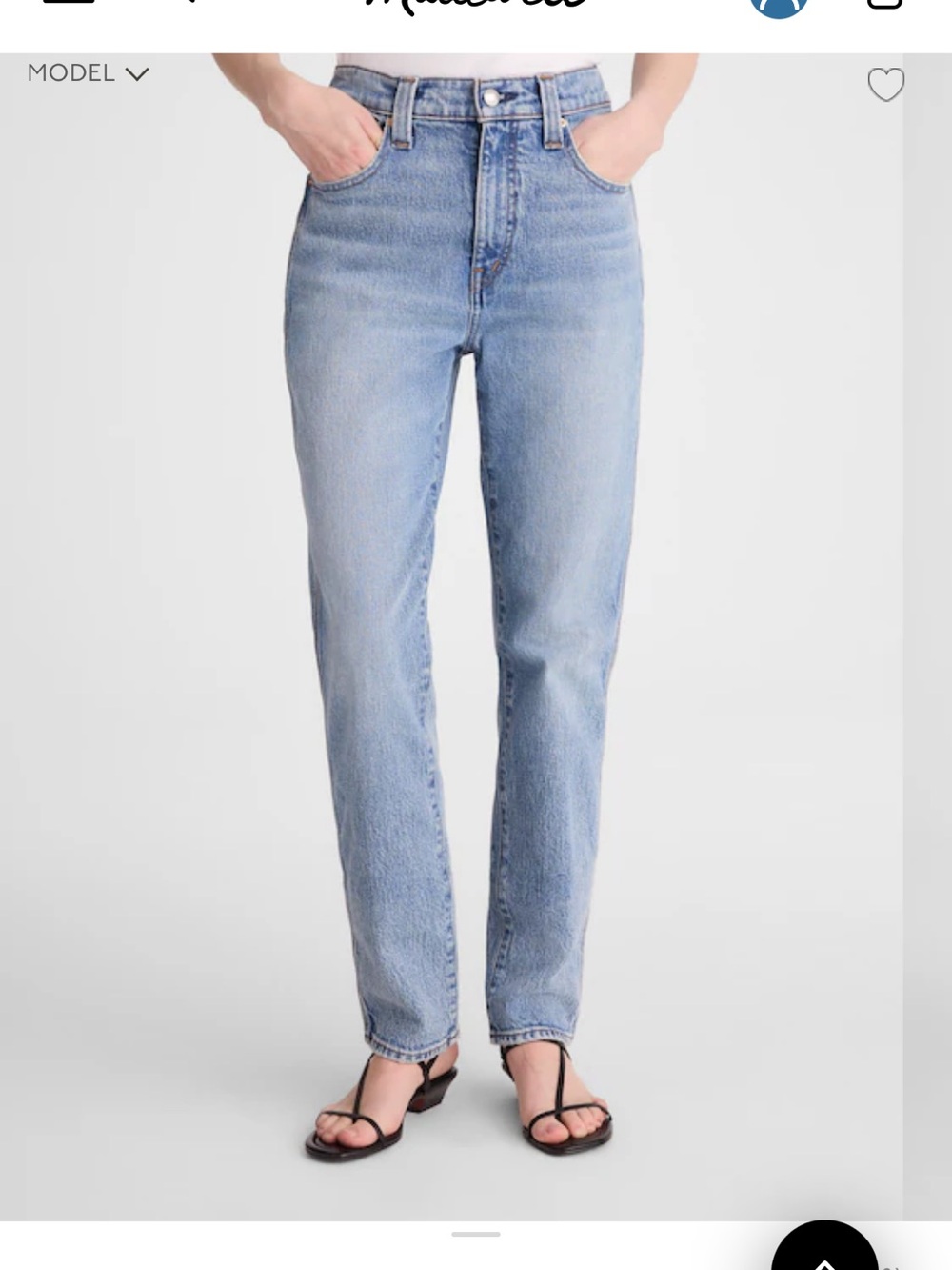 Madewell Women's Straight Leg Jeans in Raebrook Wash